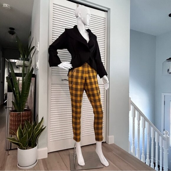 Hot Topic Yellow Plaid Pants With Detachable Chain - Picture 12 of 12
